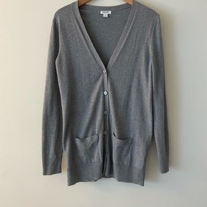 Gray cardigan